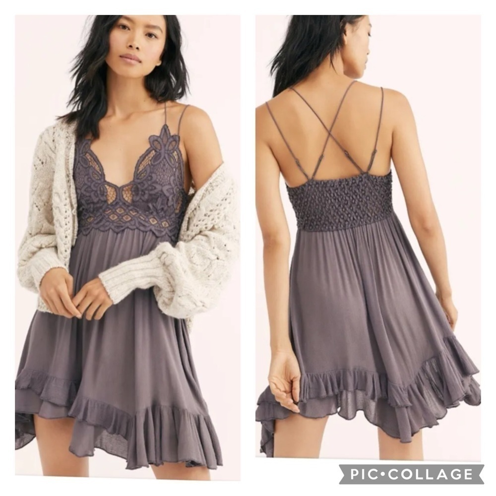 Free People Adela Slip Mini Dress Small